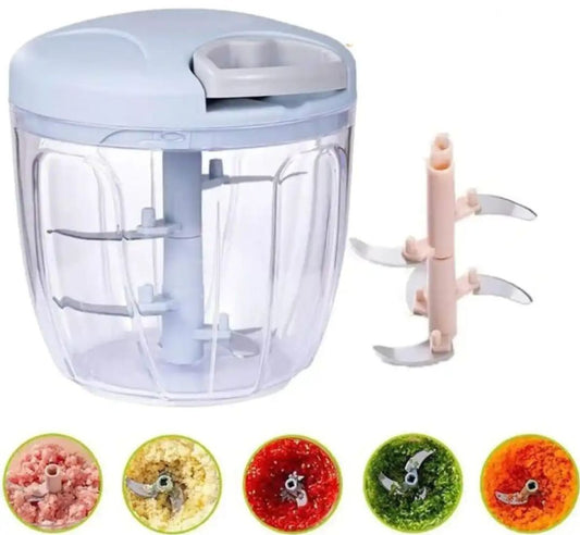 Manual Food Chopper with 5 Blades