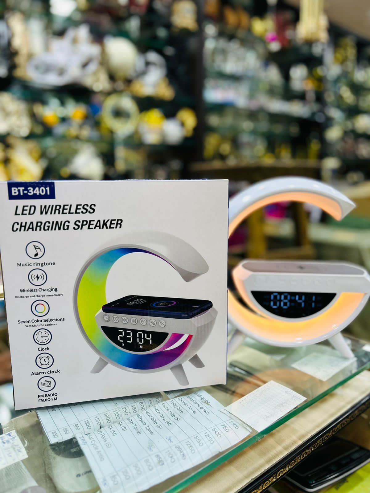 G Shape Bluetooth Speaker + Wireless Charger