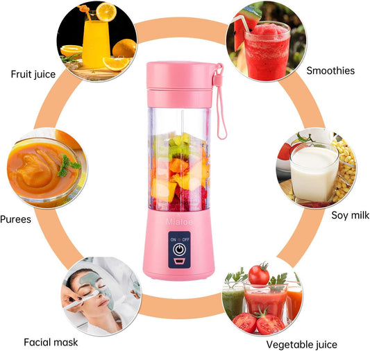 Portable 6 Blade Electric USB Rechargeable Blender