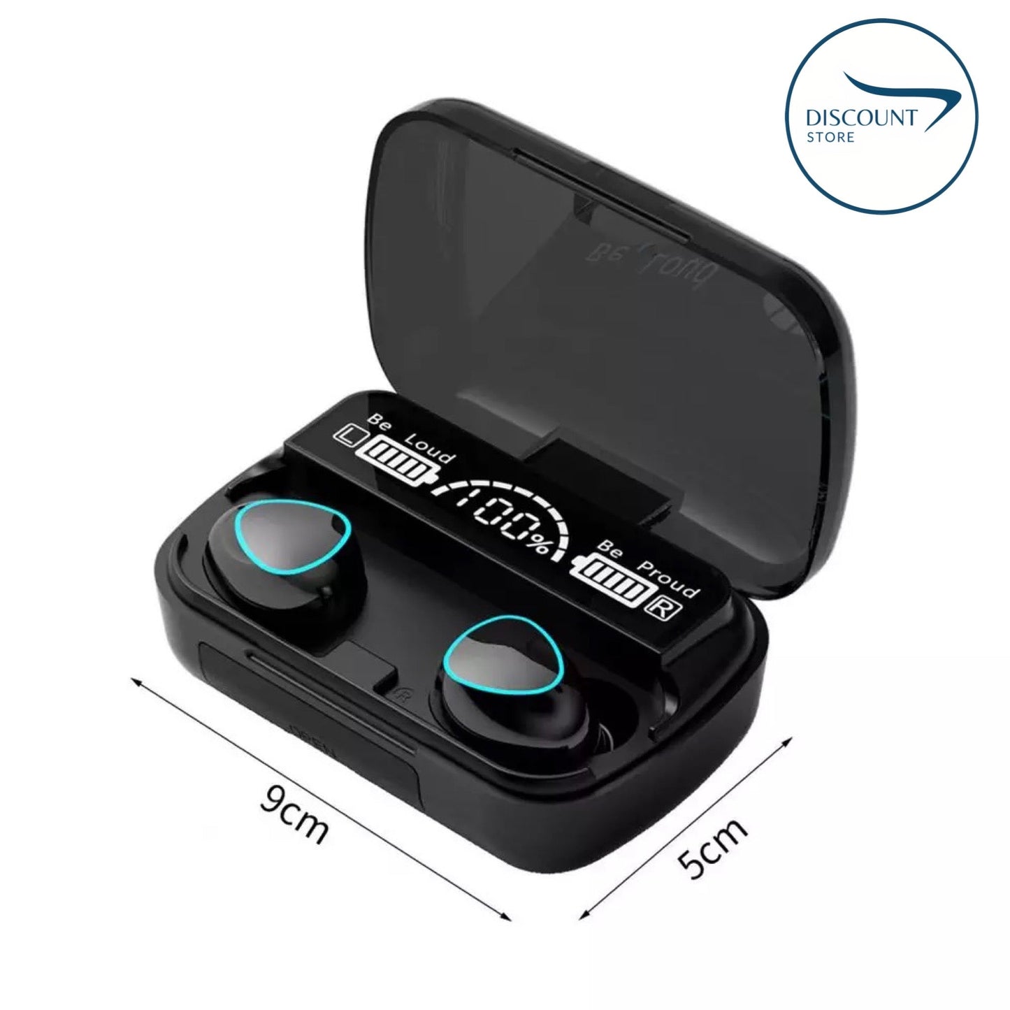 M10 Wireless TWS V5.1 EarBuds with Touch Display