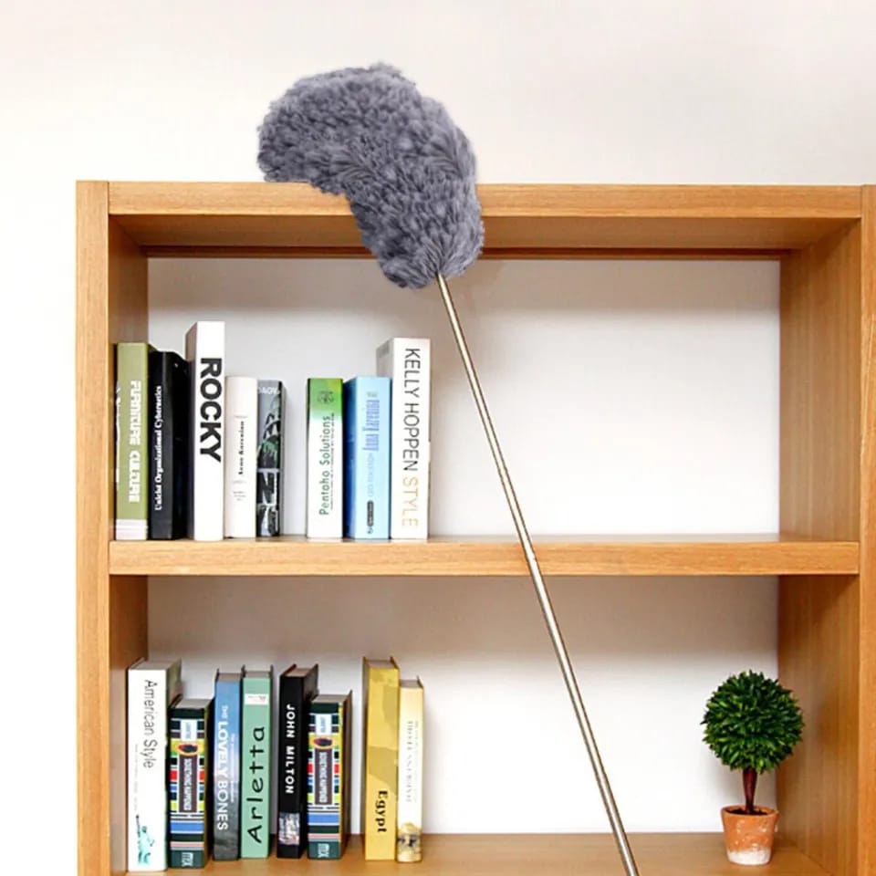 Extendable Microfiber Duster with Bendable Head – Washable & Reusable Cleaning Too