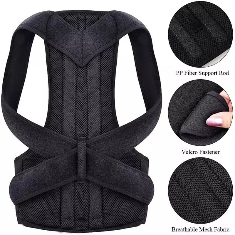 Adjustable Posture Corrector Belt – Adjustable back and shoulder support for better posture and pain relief