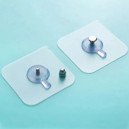 Pack of 4 | Heavy Duty Adhesive Screw Hooks