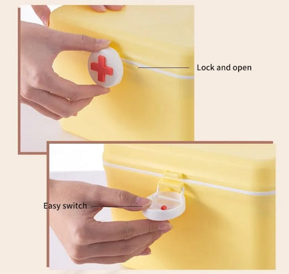 First Aid Medicine Storage Box Organizer