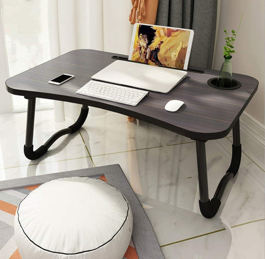 Foldable Wooden Laptop Table – Portable Multipurpose Desk for Bed, Study & Work | Space-Saving