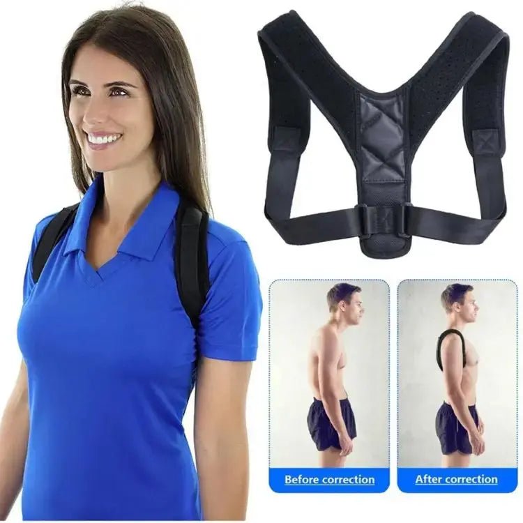 Adjustable Posture Corrector Belt – Back & Shoulder Support for Pain Relief & Better Posture
