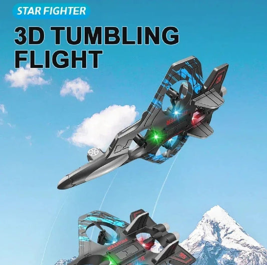 Premium RC Fighter Jet Plane – 2.4G Remote Control Foam Airplane Toy with Lights | High-Speed Glider