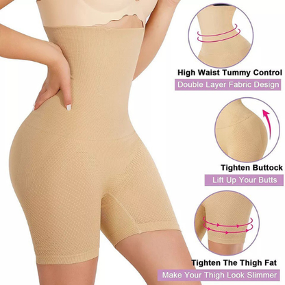 High Waist Seamless Lower Body Shaper for Women | Tummy Control Slimming Shapewear