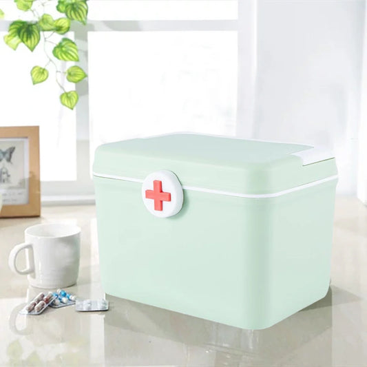 First Aid Medicine Storage Box Organizer