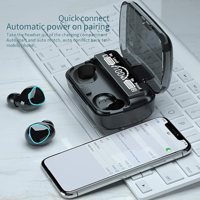M10 Wireless TWS V5.1 EarBuds with Touch Display