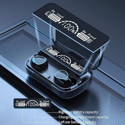 M10 Wireless TWS V5.1 EarBuds with Touch Display