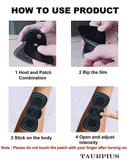 Portable EMS Butterfly Massager for Blood Circulation & Pain Relief