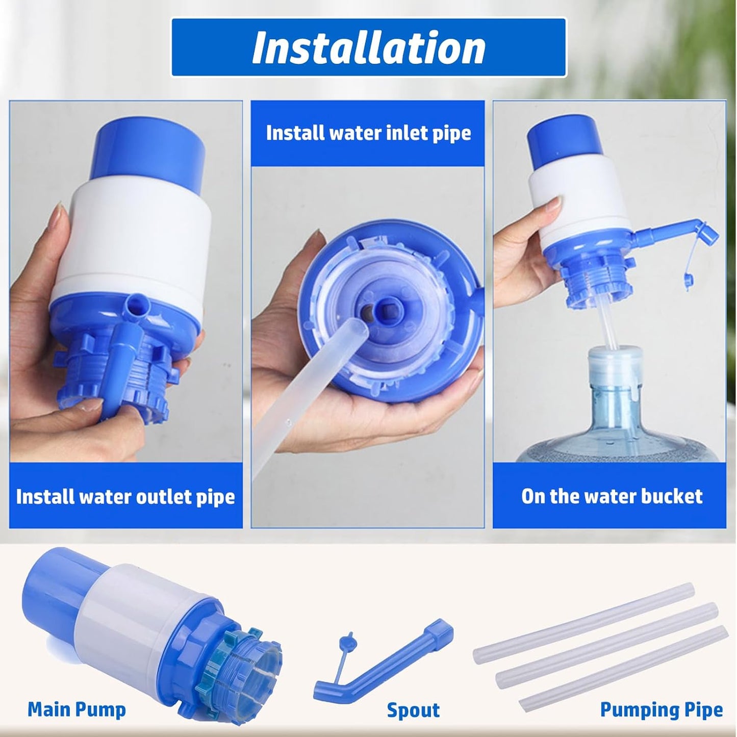 Manual Hand Press Pump Water Dispenser