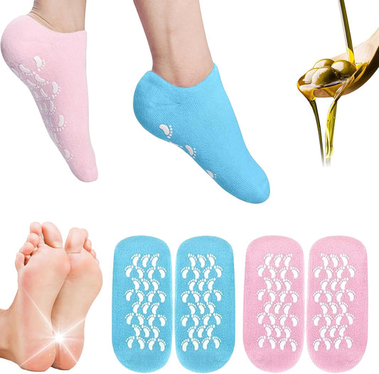 Moisturizing Gel Socks – Silicone Socks for Dry, Cracked & Rough Feet (1 Pair)