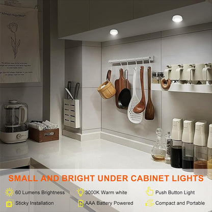 LED Under Cabinet Light, Ideal for Kitchen Cabinets, Closets, Garage and More