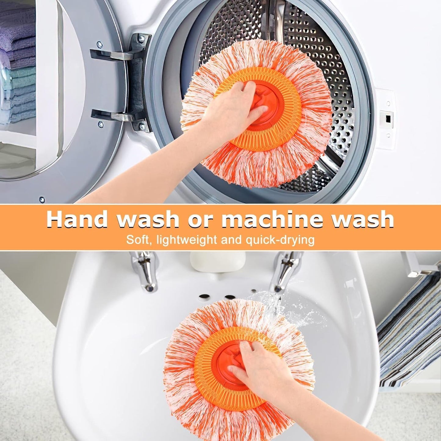 360° Rotating Microfiber Mop – Telescopic Handle for Home, Office & Car Cleaning