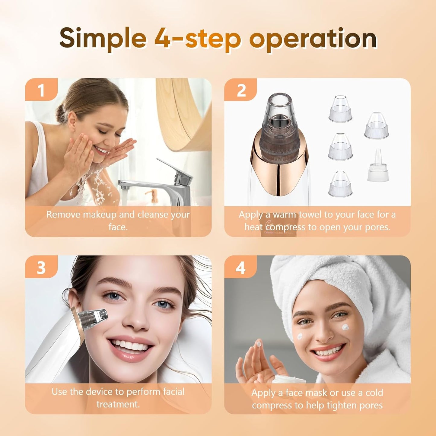 Blackhead Remover & Pore Vacuum Cleaner – Deep Facial Cleansing Tool