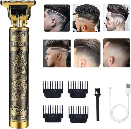 Vintage T9 USB Rechargeable Professional Hair Trimmer for Men