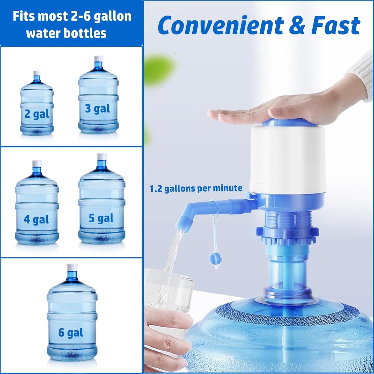 Manual Hand Press Pump Water Dispenser