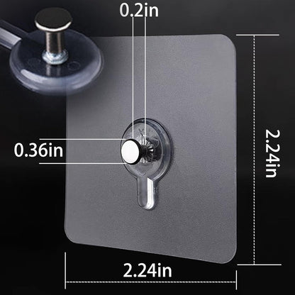 Pack of 4 | Heavy Duty Adhesive Screw Hooks