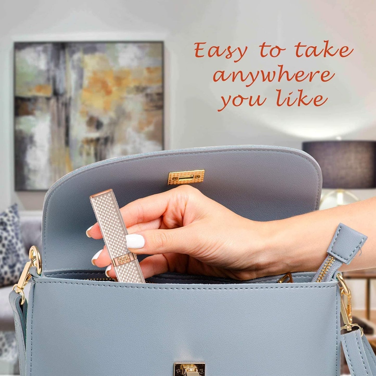 2-in-1 Rechargeable Eyebrow & Facial Hair Trimmer – Painless, Easy-to-Use Epilator with LED Light