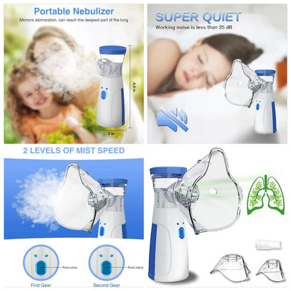 Medical Silent Mesh Nebulizer – Silent, Efficient &amp; Travel-Friendly