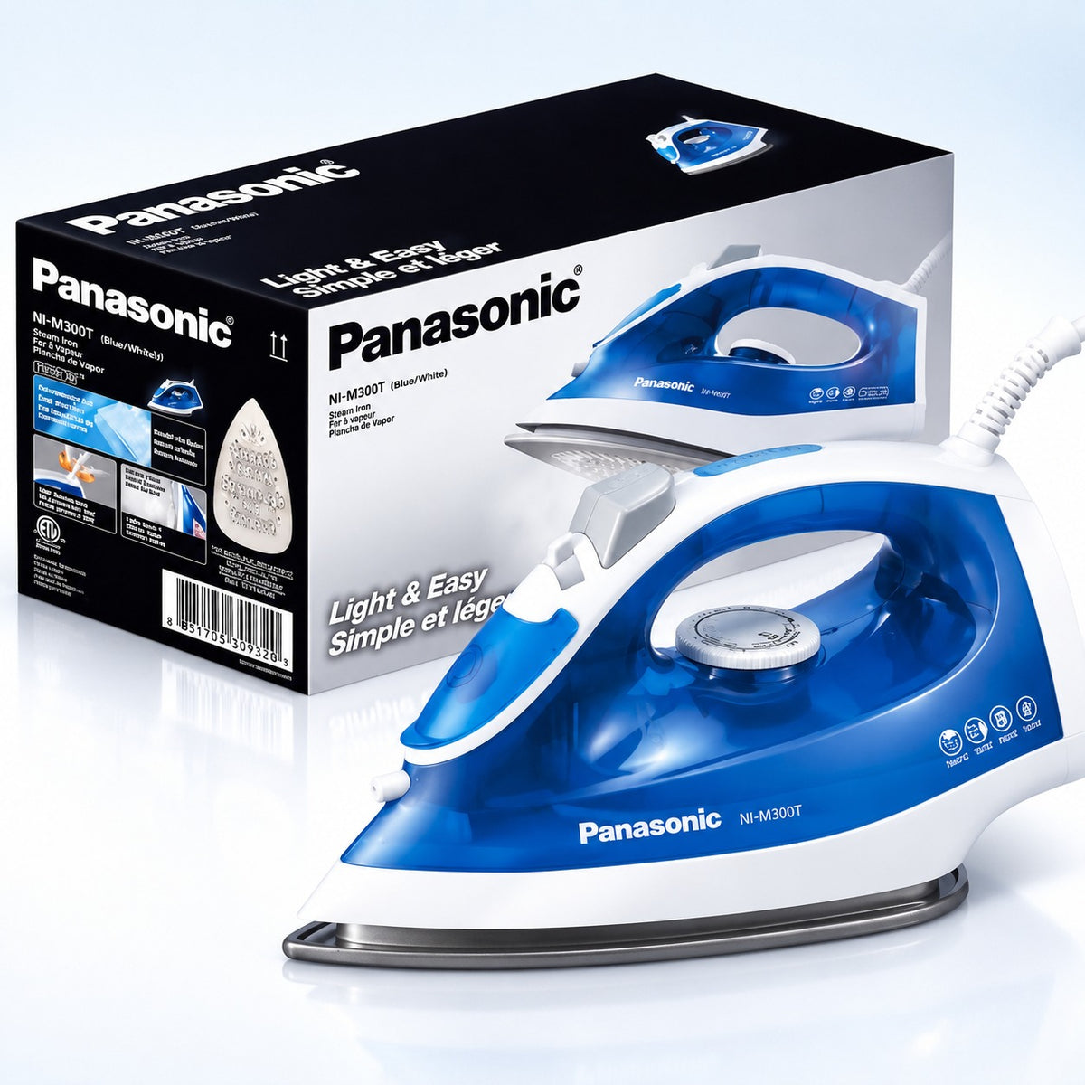Steam Iron – Powerful, Smooth , non sticky & Long-Lasting,  (2 year Warranty)