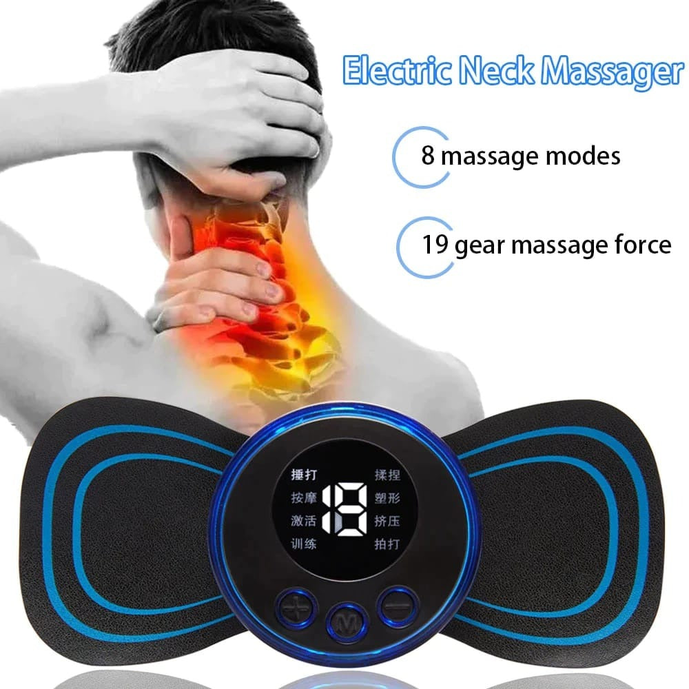 Portable EMS Butterfly Massager for Blood Circulation & Pain Relief