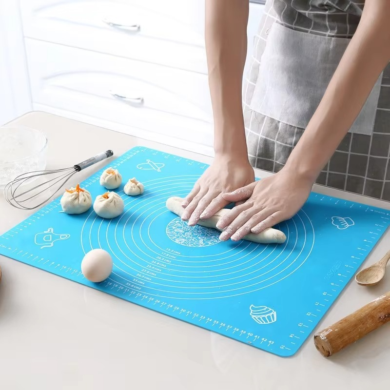 Cooking Mat Silicone Kitchen Kneading Dough Mat Cooking Cake Baking Mat – melo.pk