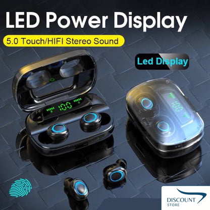 M10 Wireless TWS V5.1 EarBuds with Touch Display