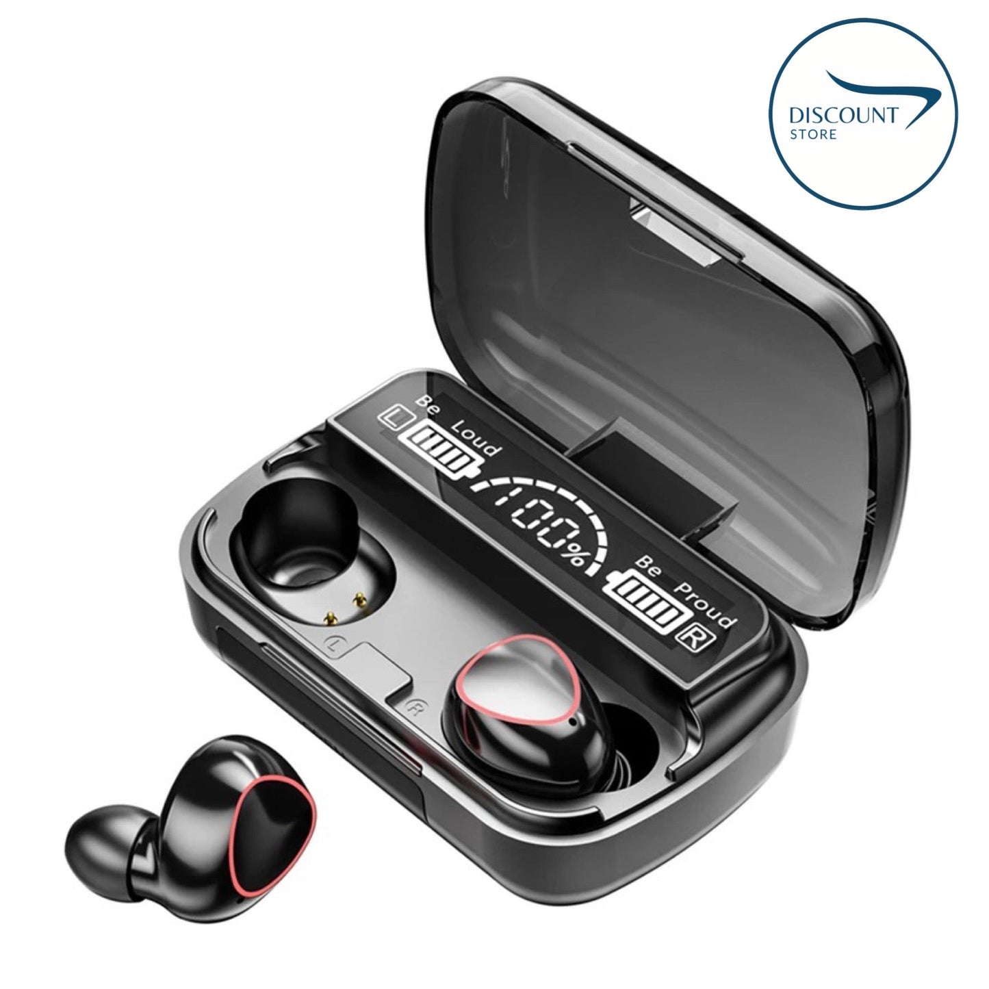 M10 Wireless TWS V5.1 EarBuds with Touch Display